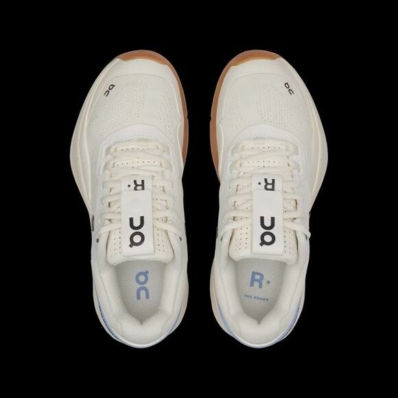 NEW On Running The Roger Pro Tennis Shoes Ivory Chambray Womens 7.5 Carbon Gym - Picture 4 of 15